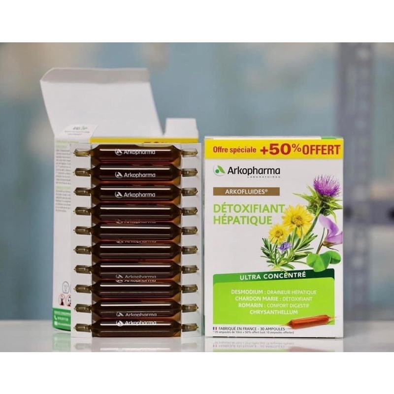 Mua Detox Thải độc gan Arkopharma DETOXIFIANT HEPATIQUE 20 ống giá rẻ nhất  | TecKi.Vn