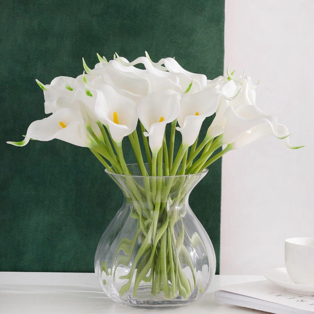 Set 5 Cành Hoa Calla Lilies Giả Trang Trí Tiệc Cưới