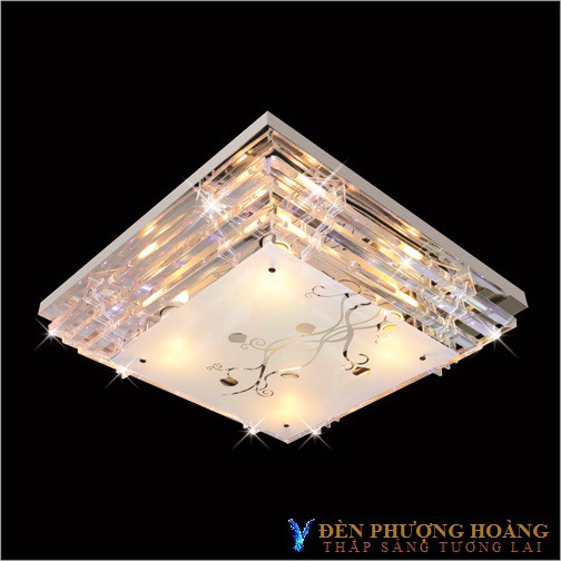 Đèn trần: Đèn ốp trần pha lê LED đổi màu ML-2030( 7 mẫu)