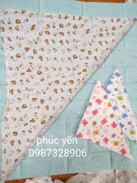 Sét 10 TÃ CHÉO COTTON CAO CẤP CHO BÉ SƠ SINH (SP000539)