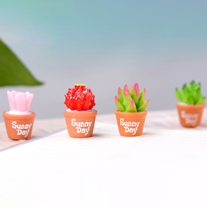 Mô hình cây xương rồng mini dễ thương trang trí tiểu cảnh DIY