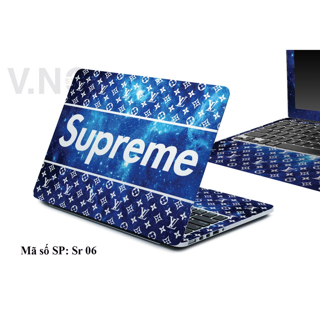 Skin dán laptop - Ipad V.NO SKIN SUPREME LV các dòng máy dell/acer/asus/lenovo/hp. . .