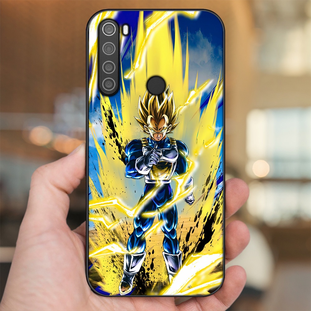 Ốp lưng Xiaomi Redmi Note 8 viền đen in hình Vegeta Dragon Ball