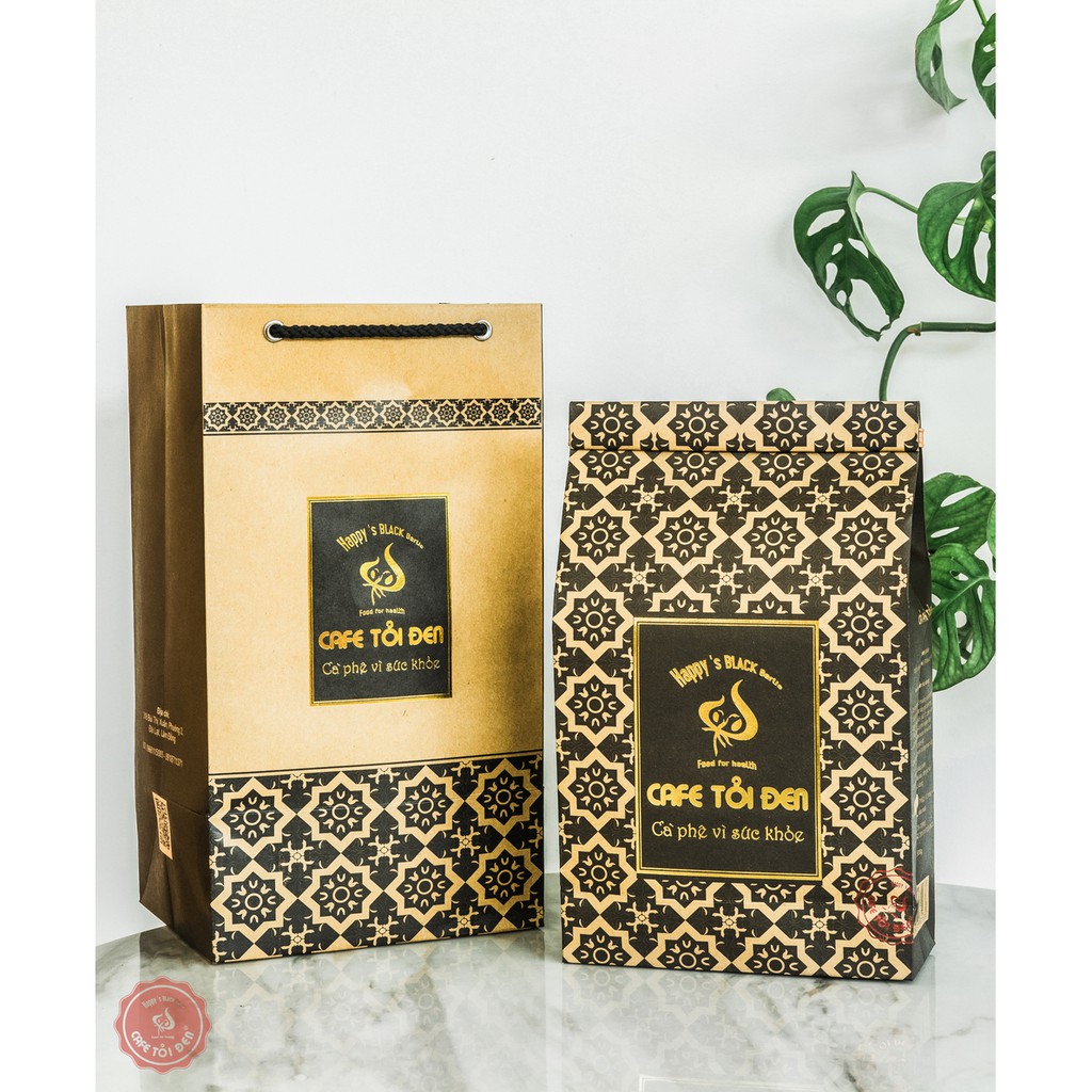 CÀ PHÊ NHÃN VÀNG - 500gr Pha phin - Tỏi Đen Coffee Roastery - Sản Phẩm Quà Tặng.