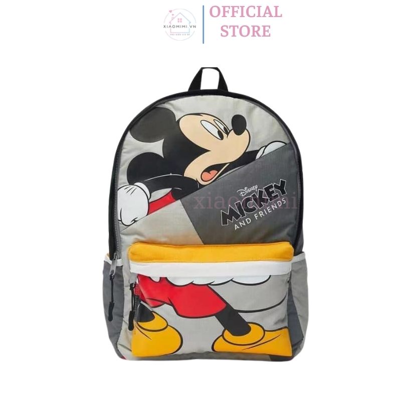 Balo trẻ em hình mickey xuất dư đa năng nhiều ngăn cao cấp chất dù chống nước XIAOMIMI