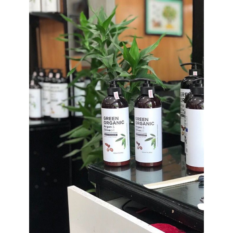 SIÊU RẺ CẶP DẦU GỘI DẦU XẢ GREEN ORGANIC NHẬT BẢN 1000ML-HƯƠNG NƯỚC HOA