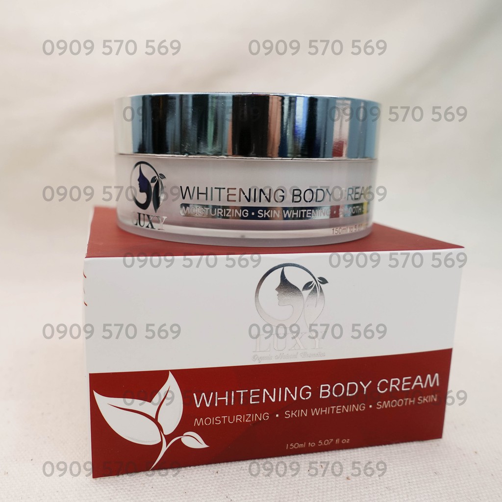 Kem Body Dưỡng trắng chống nắng Luxy - Body Gold White SPF 50+ bật tông dưỡng da, dưỡng ẩm da và bảo vệ body an toàn