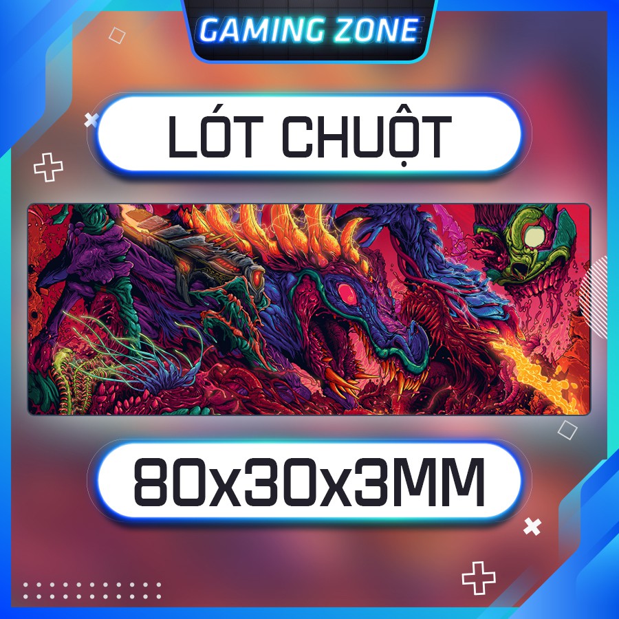 Lót chuột, bàn di chuột chơi game Hyper Beast CSGO chống trượt siêu bền siêu đẹp