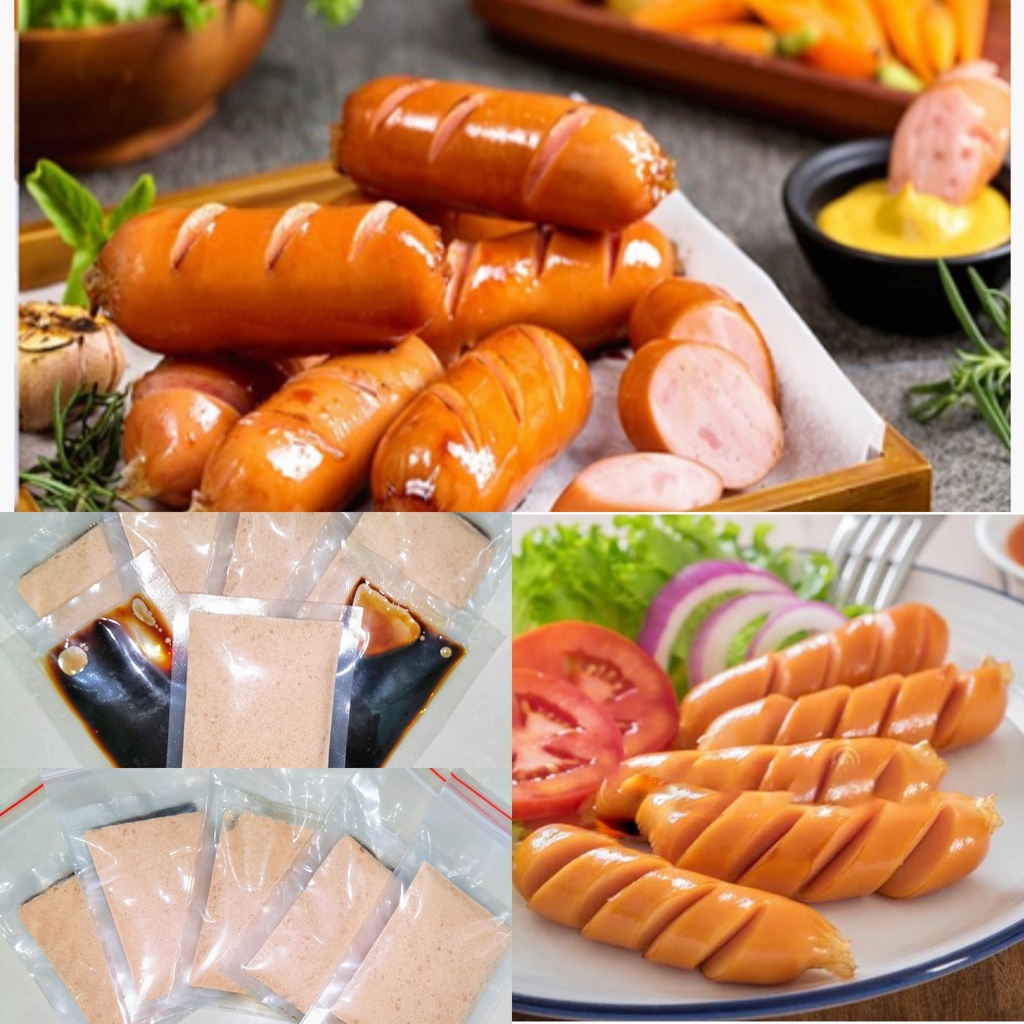 Sét 5 gói Gia Vị làm Xúc Xích + 1 gói vỏ bọc xx