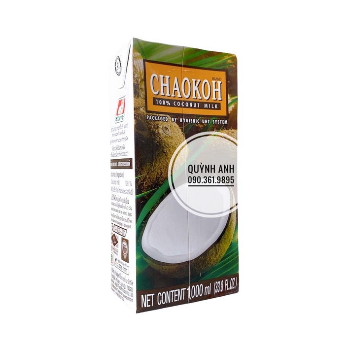 Nước cốt dừa CHAOKOH Thái Lan hộp 1Lit