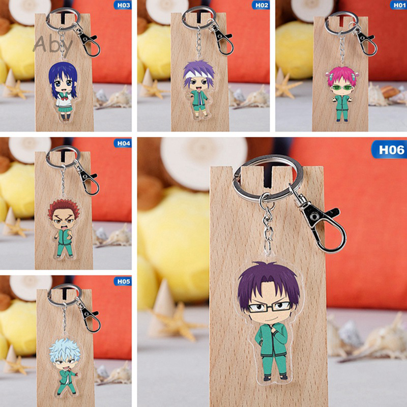 Móc khóa hình nhân vật phim The Disastrous Life Of Saiki Kusuo độc đáo