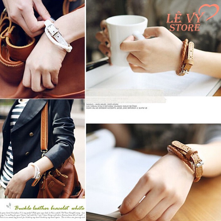 💖FreeShip 50k💖 Vòng Đeo Tay Da Unisex Thời Trang Dành Cho Nam Nữ | BigBuy360 - bigbuy360.vn