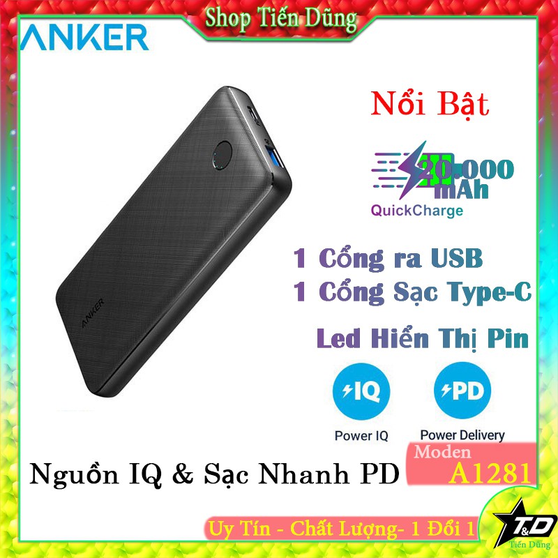 Sạc Dự Phòng ANKER PowerCore Metro Essential 20.000 PD - A1281