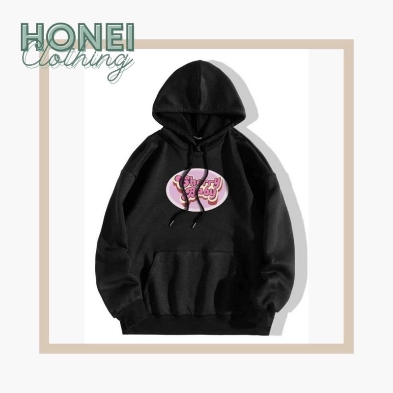 Áo khoác nỉ áo khoác hoodie nữ Cherry Baby đẹp form rộng unisex chất nỉ bông dày dặn kèm ảnh thật | BigBuy360 - bigbuy360.vn