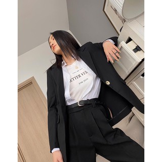Áo Blazer Đen Nữ 1 Nút EDINI - A1150