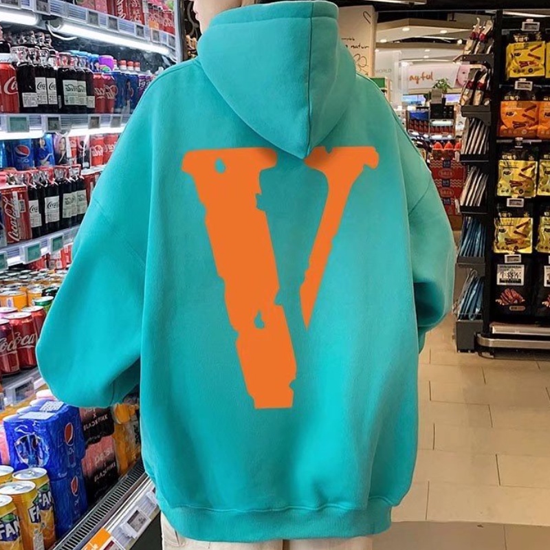 Áo Hoodie dài tay in chữ V thời trang cho nam size M-5XL