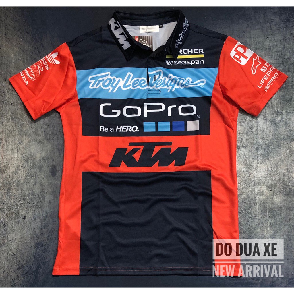 Áo thun đua xe polo KTM đua xe