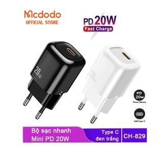 Cục Sạc Nhanh Mcdodo 20W PD mini bộ sạc Typec Sạc flash