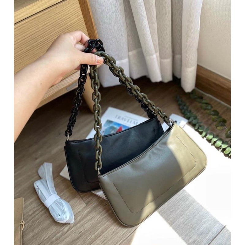 Túi kẹp nách zara đen