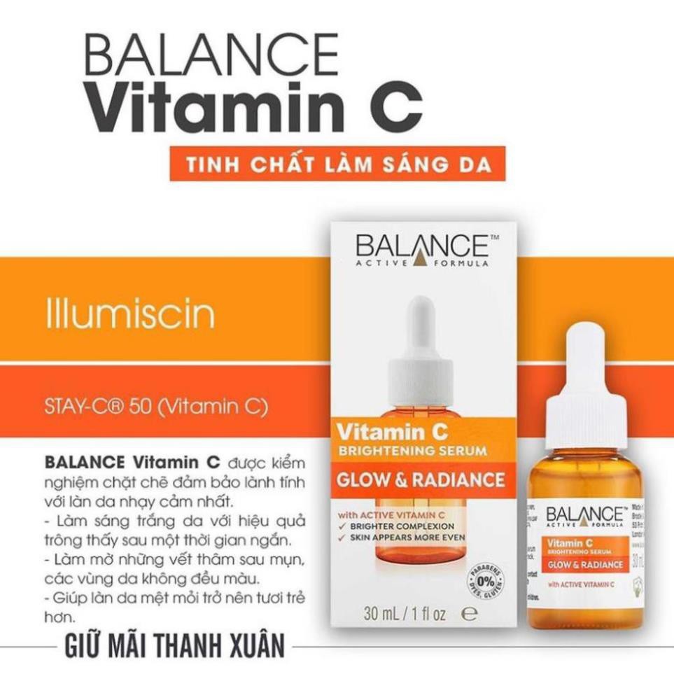 ( Mẫu Mơi )Serum Vitamin C Balance 30ml - Làm sáng da ngừa mụn