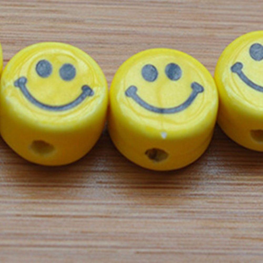 Vòng Tay Chuỗi Hạt Gốm Sứ Hình Mặt Cười Nhiều Màu Phong Cách Hàn Quốc Cho Nữ