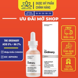 Tinh chất dưỡng sáng và đều màu da The Ordinary Lactic Acid 5% + HA 2%