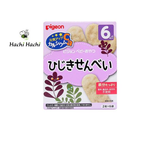 Bánh ăn dặm cho bé từ 6 tháng tuổi vị rong biển Pigeon 25g - Hachi Hachi Japan Shop