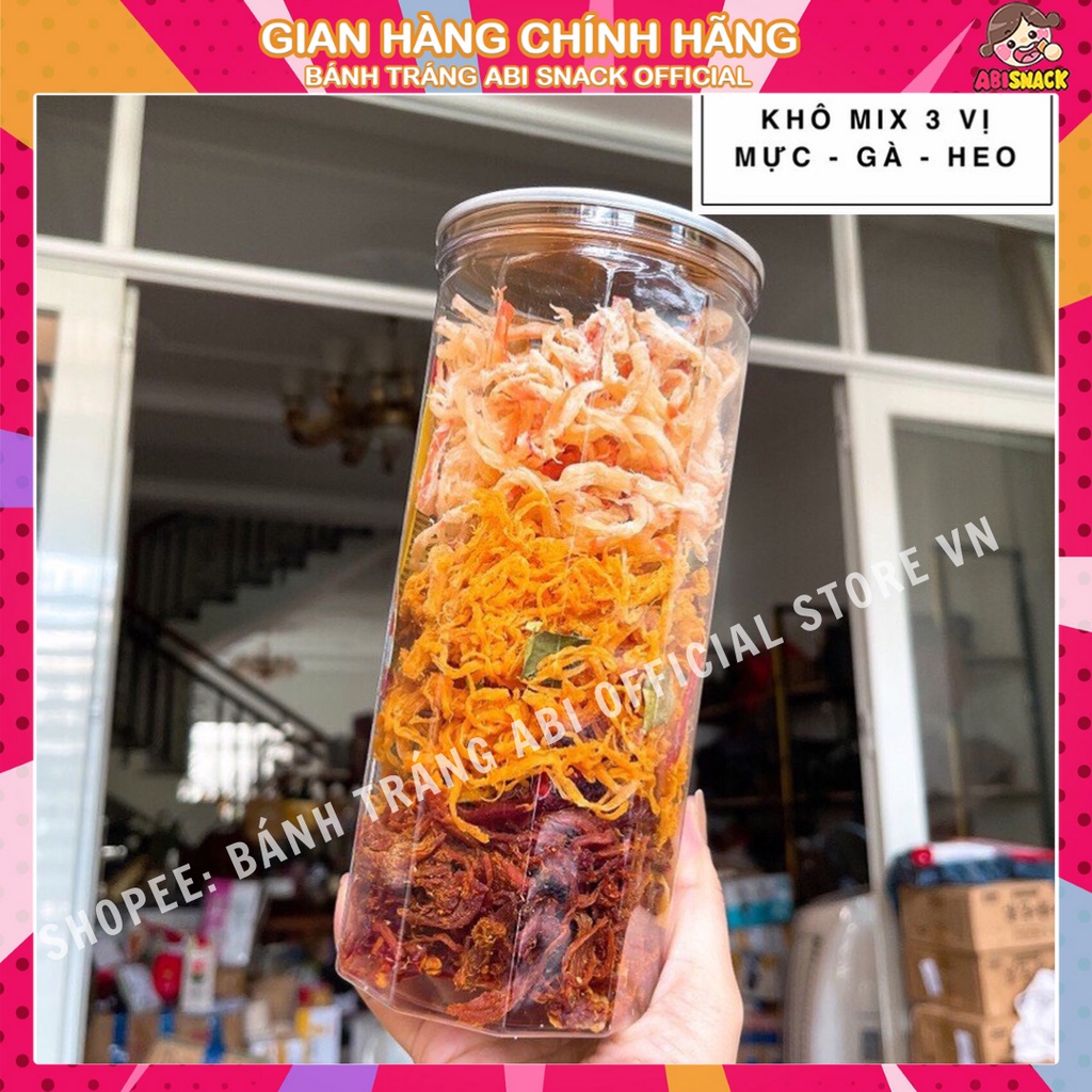 KHÔ MIX 3 VỊ ( HEO MỰC GÀ ) CHẤT LƯỢNG HỦ SANG TRỌNG 300g
