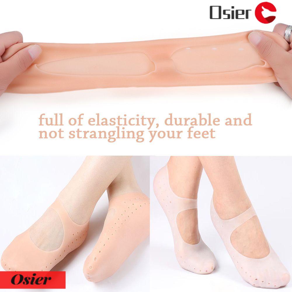 Osier1 Vớ Gel Mềm Mại Chống Trượt Dưỡng Ẩm Không Để Lại Dấu Vết Thời Trang Có Lỗ