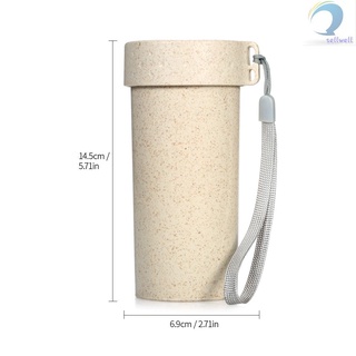Bình Đựng Nước 350ml Chất Liệu Rơm Lúa Mạch