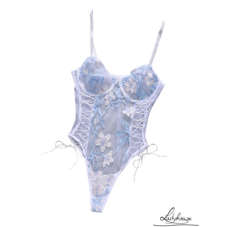 Ld-bộ Đồ Lót Liền Thân Thêu Ren Một Mảnh Gợi Cảm Cho Đám Cưới Mật Ong