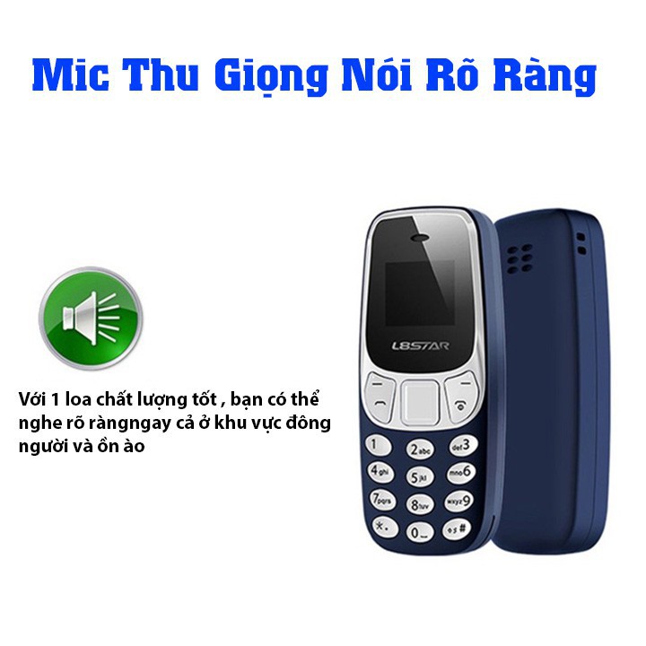 Điện Thoại Mini Siêu Nhỏ L8STAR 2 sim 2 sóng giả giọng nói | BigBuy360 - bigbuy360.vn