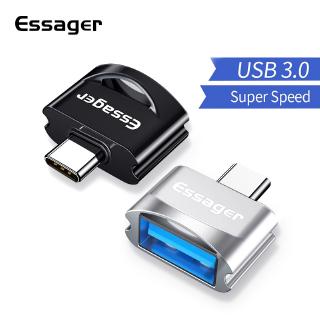 Đầu Cắm Essager Chuyển Đổi Usb Type-C Micro Sang USB 3.0 OTG Cho Samsung Note 10 Xiaomi Redmi