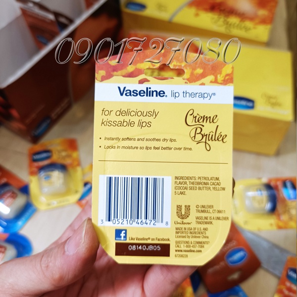 SON DƯỠNG MÔI VASELINE 7g - MỸ