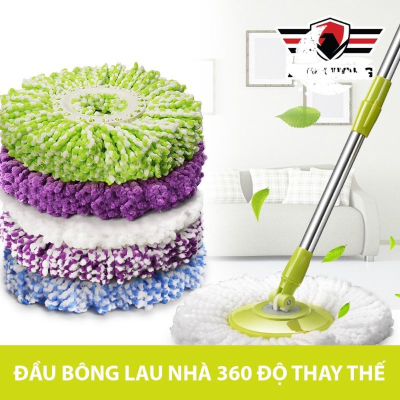 Bông Lau Nhà 360° Vắt Cực Khô