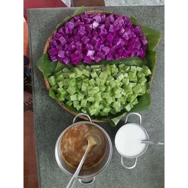 Bánh đúc gân mix 2 vị