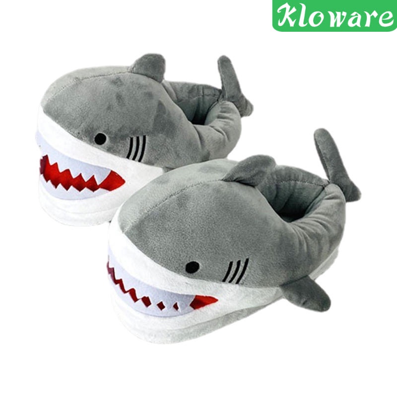 Dép Bông Đi Trong Nhà Hình Cá Mập Chống Trượt Vui Nhộn