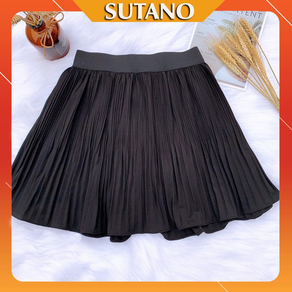 Chân váy ngắn dập ly đuôi cá dáng xòe free size | BigBuy360 - bigbuy360.vn