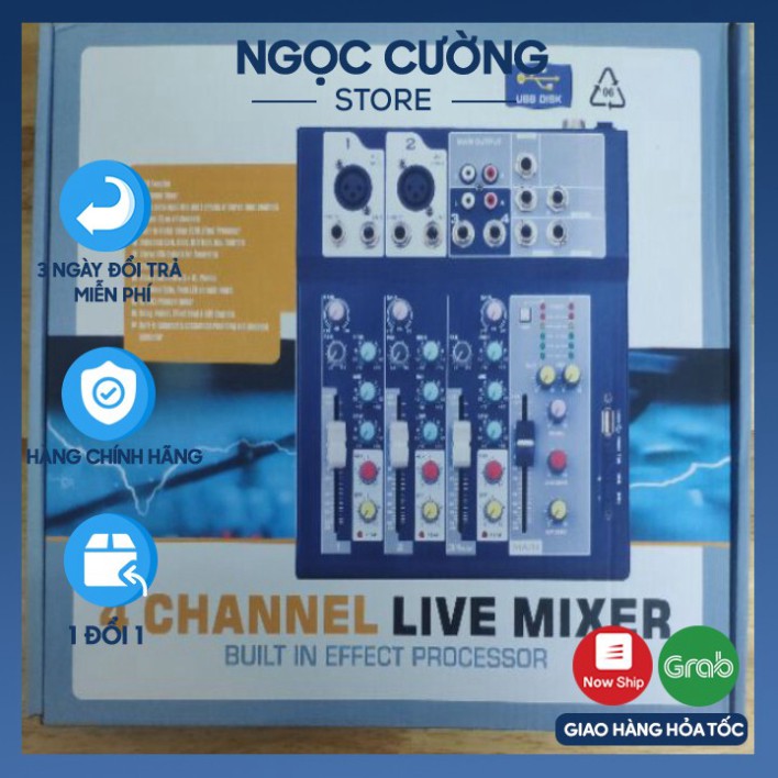 Bàn Mixer Yamaha F4 Bluetooth-Thiết Bị Livestream-Âm Thanh Cao Cấp