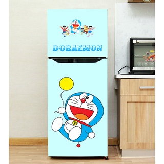 Decal dán tủ lạnh mẫu Doremon