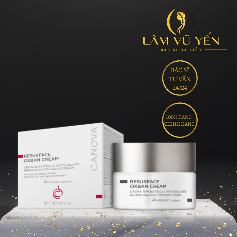 Kem phục hồi cho da lão hóa, nám Canova Resurface Oxban Cream 50ml - Dr.Lâm Vũ Yến