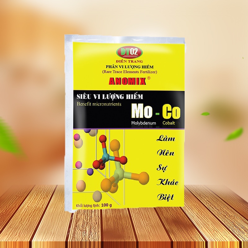 Anomix Mo Co 100gram Phân bón vi lượng hiếm giúp cây thu đạm tốt