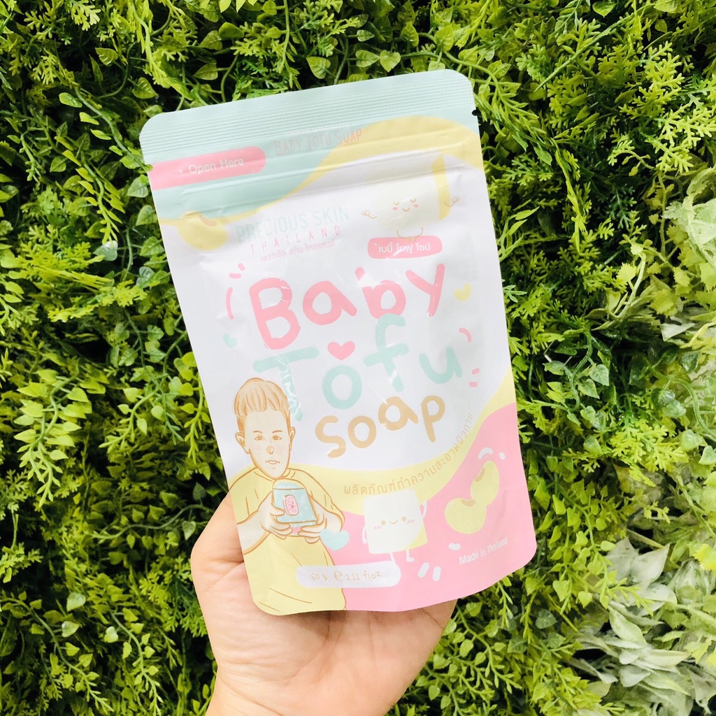 Soap Xà Phòng Đậu Hủ Baby Tofu Trắng Sáng Đều Màu Da Sạch Bụi Bẩn Mờ Vết Thâm Sạm 60g – Khongcoson