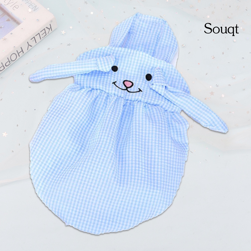 Đầm Cổ Tròn Họa Tiết Kẻ Sọc Cho Thú Cưng