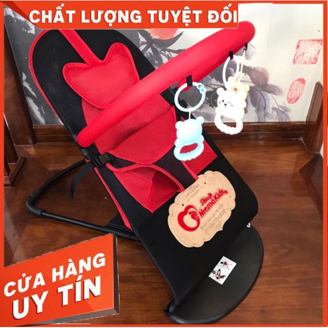 Ghế rung ghế nhún đa năng chân chữ A cho bé tặng kèm thú treo + gối đầu