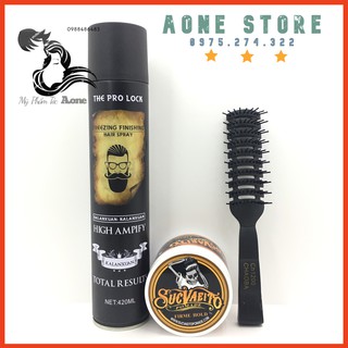 COMBO Sáp Tạo Kiểu  Sawensito Pomade + Gôm The Pro Lock + Lược