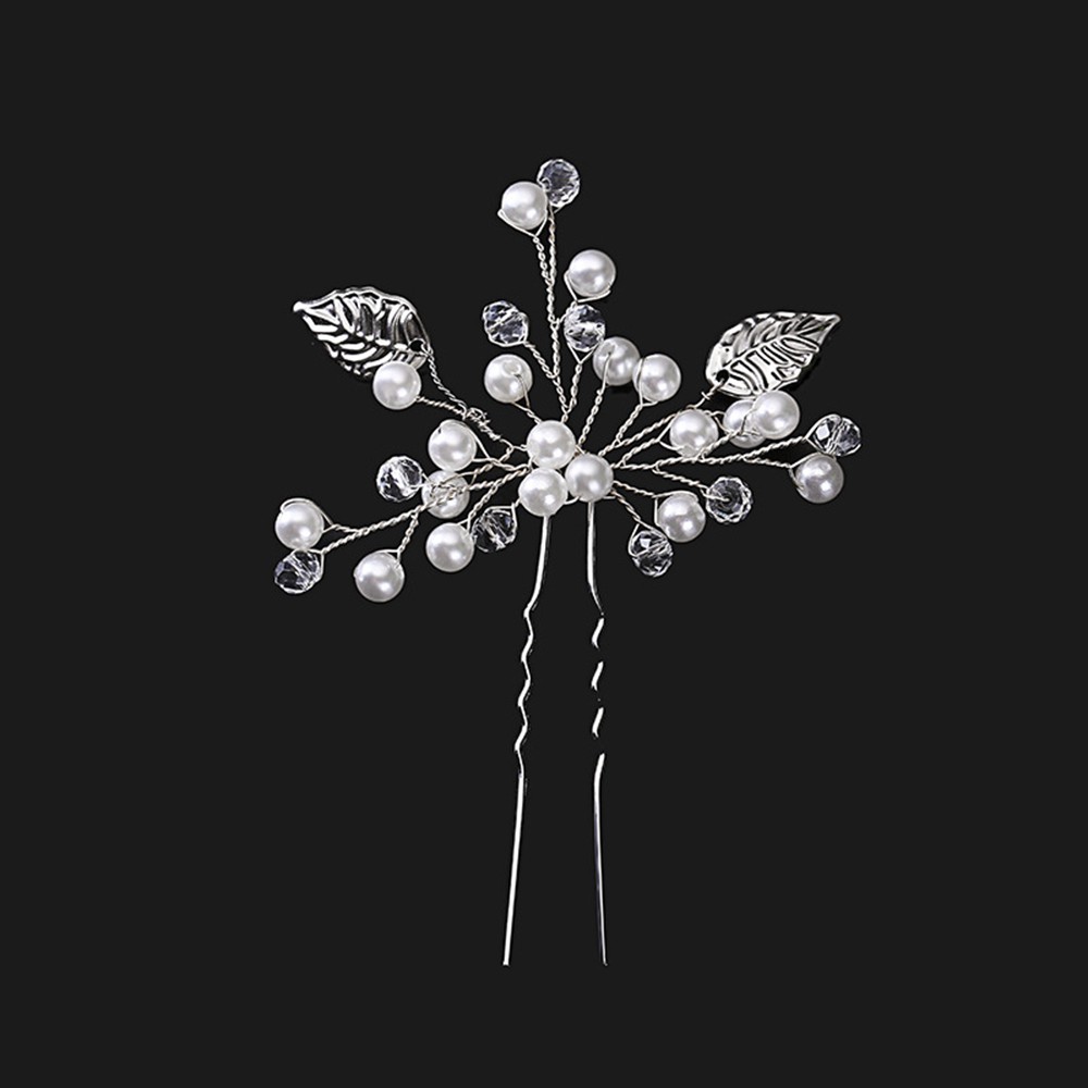 Trâm cài tóc hoa đính đá pha lê cho nữ