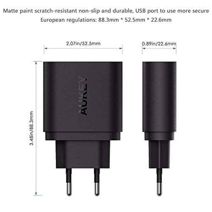 Củ Sạc Guaranteed Puas Aukey Pa-T9 1 Cổng 19.5w Qc 3.0