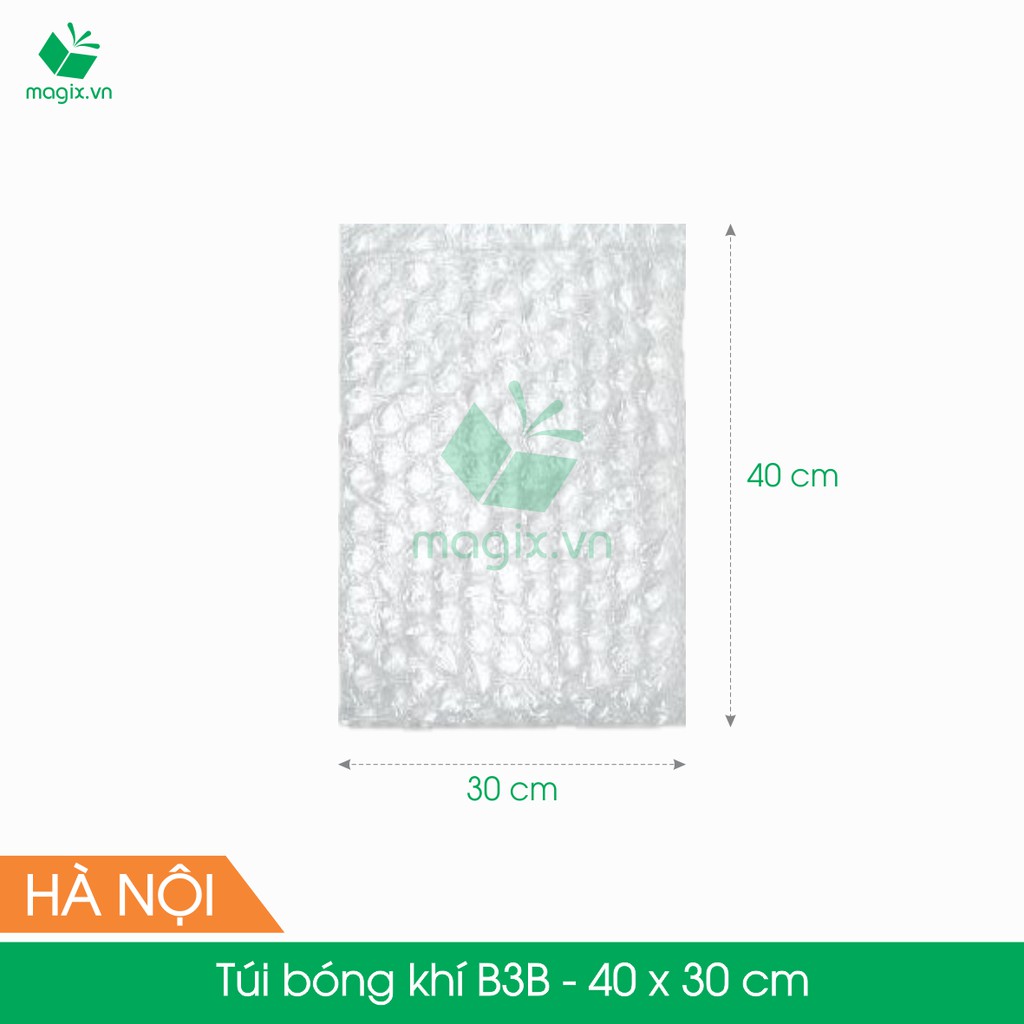 B3B - 40x30 cm - 25 Túi bong bóng khí - túi màng xốp hơi - gói hàng đóng hàng