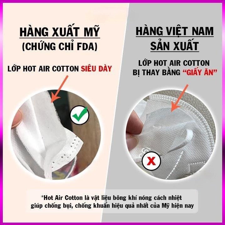 Khẩu trang N95 Có van thở cao cấp, Khẩu trang N95 chính hãng - Xuất khẩu đi Mỹ, có chứng nhận FDA